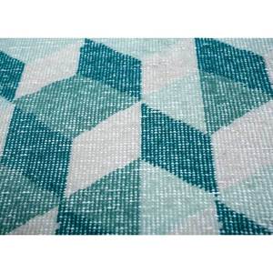 Alfombra de Lana Anudada a Mano Jaipur Rugs ZA Clan Azul, Diseño Geométrico, Alfombra Rectangular para Sala de Estar o Pasillo, Diseño de Rompecabezas LLV-3038 - Product Image 3