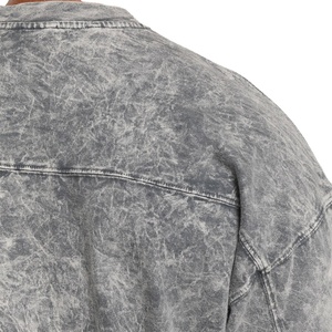 Venta al por mayor de alta GSM impresión en blanco lavado ácido camiseta en blanco de gran tamaño Hombres estilo Vintage peso pesado algodón Jersey 2026 - Product Image 3