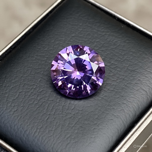 สีม่วง D 3 CRT ความคมชัดระดับพรีเมียมพิเศษ VVS1ความแข็ง9.25 9.5มม. เพชรโมอิสตัดสีสดใสหลวม - Product Image 4