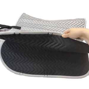Meilleur prix du fabricant Tissu satiné Polycoton Respirant Confortable Equitation Saut Tapis de selle personnalisés - Product Image 6