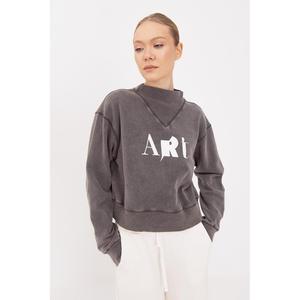 Sweat-shirt imprimé lavable - Anthracite - Product Image 3