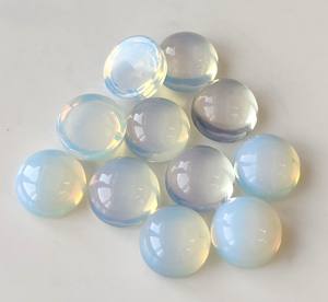 Cabujón redondo de opalita sintética de alta calidad, 2mm-50mm, piedra preciosa suelta con parte posterior plana para fabricación de joyas, disponible a precio al por mayor - Product Image 5