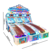 Machine de jeu vidéo d'arcade électronique Happy Racing à monnayeur avec lumières LED et musique, 1-2 joueurs, pour enfants de 10 ans et plus