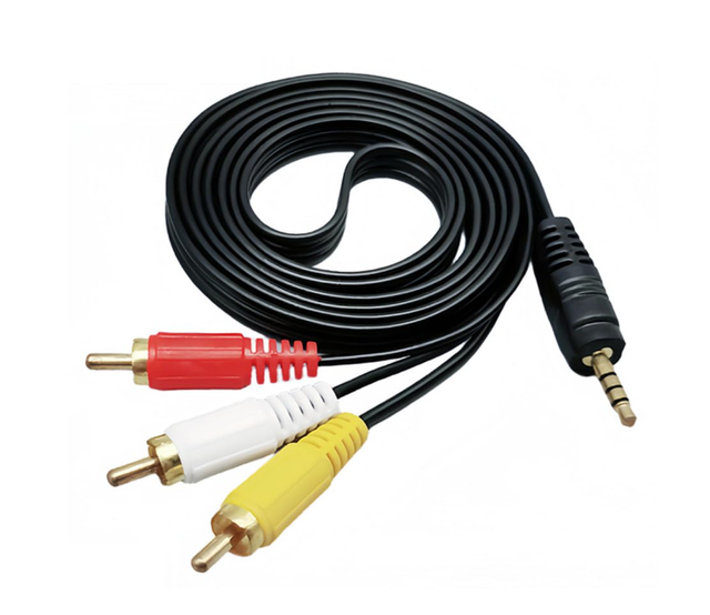Hot Sale Gold-Plated AV Composite Cable 3 RCA Male, Lossless Stereo Cable for Multimedia Devices Wiring Harness Manufacturers