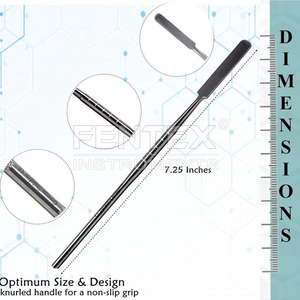 Espátula de Laboratorio Dental de Acero Inoxidable, Herramienta de Mezcla de Cemento de Extremo Plano, Autoclavable, Esterilizable, Instrumento de Precisión para Laboratorio - Product Image 2