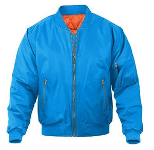 Blousons bombardiers d'hiver de haute qualité pour hommes avec impression de logo personnalisé taille XL fermeture éclair complète style de rue prix de gros - Product Image 4