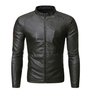 Chaqueta de cuero PU de motocicleta informal de alta calidad para hombre de fabricante de fábrica 100% temporada de invierno genuina OEM disponible - Product Image 5