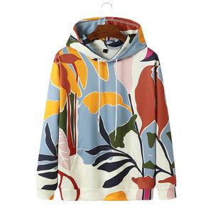 Sweat-shirts à capuche personnalisés en gros pour hommes, grande taille, sublimation, nouveau design, sublimés, colorés, unis, teints pour l'hiver - Product Image 5