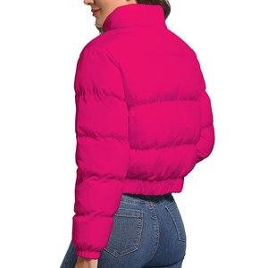 Vestes d'hiver longues à manches longues pour femmes personnalisées 2026, style ample, en coton, avec poches, fermeture éclair, doudoune, veste d'extérieur - Product Image 5