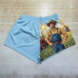 กางเกงขาสั้นรักบี้พิมพ์ลายซับลิเมชันกางเกงใส่เล่นกีฬาฟุตบอลสำหรับผู้ชายกางเกงรักบี้แบบใหม่ล่าสุด - Product Image 2