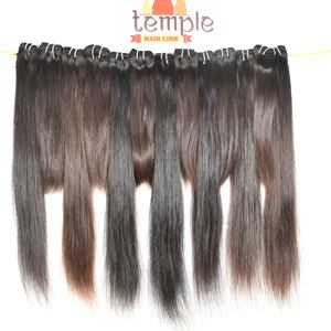 Paquete 100% Máquina de procesamiento de doble trama Ninguno Cabello de color natural indio Mujeres negras Venta al por mayor barata Trenzado de cabello humano - Product Image 2