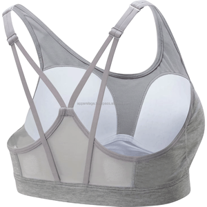 Bralette ligero y transpirable de fábrica al por mayor, sujetador sencillo deportivo para yoga con tinte de corbata, sujetador sin costuras de talla grande para mujer, color sólido - Product Image 4