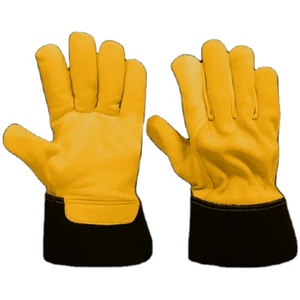 Gants de sécurité en cuir de vachette grainé robuste, antistatiques et résistants à l'abrasion, doux et confortables pour une utilisation quotidienne à la maison - Product Image 3