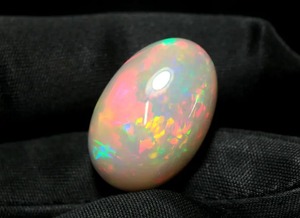 Ópalo Welo Blanco Natural de Calidad AA, Cabujón Suelto de 10.00 CT, Corte Brillante, Cristal de Ópalo para Joyería, Piedra de Nacimiento de Octubre, Certificado por Terceros - Product Image 4