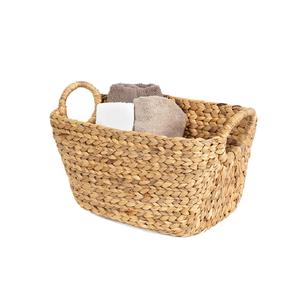 100% naturel jacinthe d'eau panier de rangement de haute qualité Flexible durable multifonction pour Top vêtements ménage stockage - Product Image 3