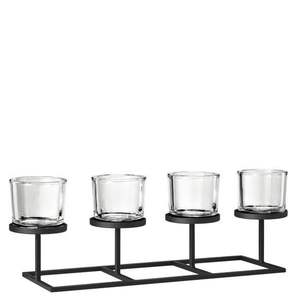 Portavelas de Metal con Diseño Rectangular, Decoración para el Hogar, Soporte de Mesa, Color Negro Pulverizado, Venta al Por Mayor - Product Image 5
