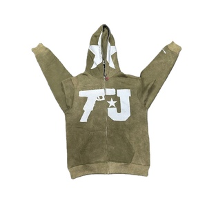 Conjunto Deportivo Personalizado con Pedrería, Sudadera con Capucha y Pantalones de Campana, Ropa Urbana - Product Image 1