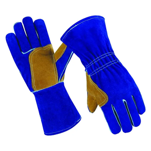 Gants de soudage en cuir de vache, résistants à l'abrasion et à la chaleur, pour travaux lourds - Product Image 3