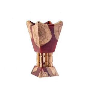 Elegante quemador Bakhoor de resina y madera para Ramadán para fragancia Árabe para el hogar durante la decoración del mes islámico de primavera - Product Image 3