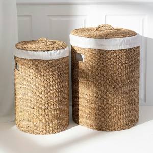 ถังใส่หญ้าทะเลทำด้วยมือภาชนะใส่ของในบ้านสำนักงานตะกร้าใส่หญ้าทะเลทำด้วยมือ - Product Image 3