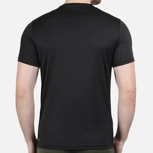 เสื้อยืดผ้าแคนวาสสี100% สำหรับผู้ชายผ้าแคนวาสแขนสั้นระบายอากาศได้ดีแห้งเร็วโลโก้ OEM ตามสั่ง - Product Image 6