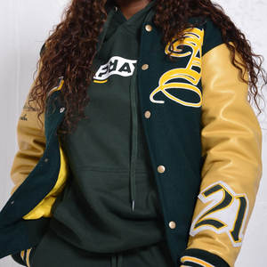 Veste Lettermen personnalisée de marque femmes 2025 nouveau Streetwear hiver respirant Bomber Style Baseball vestes pour les filles - Product Image 6