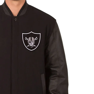 Veste de baseball d'hiver à col montant personnalisable pour hommes, vestes universitaires Letterman vintage, tissu en toile brodée chenille OEM - Product Image 6