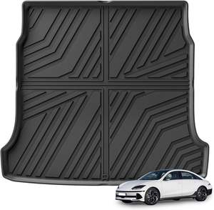 แผ่นซับสำหรับบรรทุกสินค้าทุกสภาพอากาศสำหรับ<span class=keywords><strong>2023</strong></span> 2024 <span class=keywords><strong>Hyundai</strong></span> <span class=keywords><strong>ioniq</strong></span> <span class=keywords><strong>6</strong></span>อุปกรณ์เสริม TPE แผ่นป้องกันด้านในกันลื่น - Product Image 2