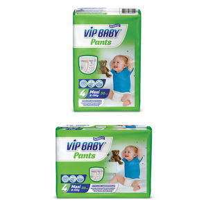 Pantalon VIP Super absorbant pour bébé, couche-culotte Maxi 8 à 19 kg, 30 pièces 8 - Product Image 1