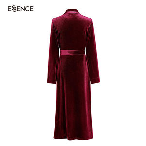 Invierno elegante fiesta dama de honor Mujer franela larga bata de baño lujo nupcial polar terciopelo felpa Batas para mujer - Product Image 4