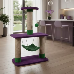 Rascador para Gatos de Alta Calidad Amistar, de Lujo, Multinivel, con Pelota Colgante y Hamaca, para Gatos de Todos los Tamaños - Product Image 3