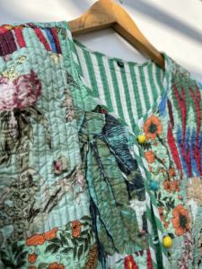 Algodón indio Vintage Kantha acolchado otoño acabado chaquetas abrigos venta al por mayor tamaño personalizado Blazers Unisex cosido a mano Hippie - Product Image 2