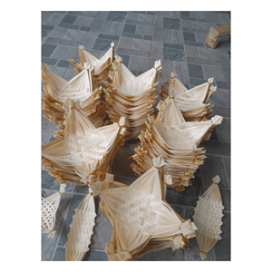 Hand Weaving <b>Bamboo</b> Boat Tray Handcrafted <b>bamboo</b> woven food boat for snack serving and table décor Vietnam - Product Image 4