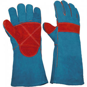 Fourniture d'usine de haute qualité prix bon marché gant de barbecue résistant à la chaleur gants de soudage en cuir - Product Image 1