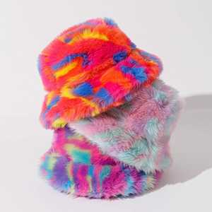 Sombrero de Pescador de Piel Sintética para Mujer SIDDIQUI HOSINEX 2024, Diseño Plano, Color Sólido, Laminado, Casual, Felpa, Sin Costuras, Teñido, Cálido para Invierno, con Lazo y Detalles Desgastados - Product Image 1