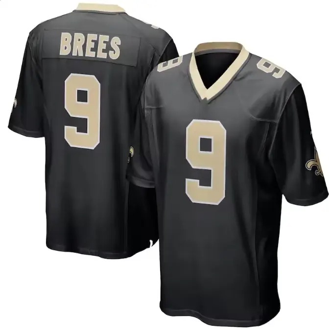 American Football Jersey De Football Black Game Jersey customized logo name number football jersey good quality products