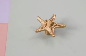 Beautiful starfish shaped <b>knob</b> pull cabinet for home dresser <b>door</b> cabinet furniture <b>decorative</b> kitchen wardrobe handle <b>knobs</b> - Product Image 2