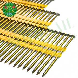 21 Degree 4000pcs Plastic Strip Framing <b>Nails</b> 3'' x 0.131 for Framing Projects with Smooth Shank Yellow Coating for Gun <b>Nails</b> - Product Image 3
