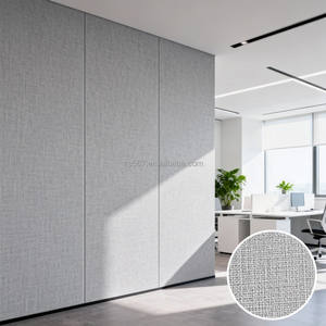 Panneau mural en PVC à texture de tissu haute densité |   Revêtement mural intérieur décoratif imperméable pour les espaces commerciaux et de divertissement - Product Image 1