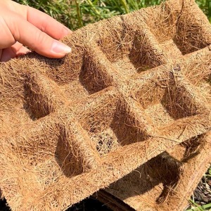 Compostable Coconut Coir Seedling Starter <b>Trays</b> Coco Fiber Seed Starter <b>Nursery</b> <b>Tray</b> Wholesale - Product Image 4