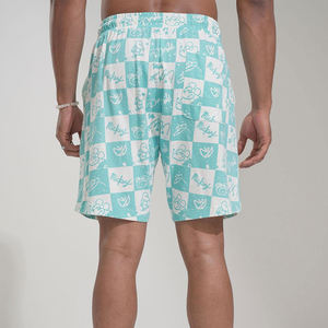 Short de bain sublimé en polyester pour hommes Short à séchage rapide Design personnalisé Taille élastique Short d'été confortable - Product Image 4