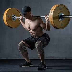 GAF Gym Powerlifting Neopreno Rodilleras 5 MM a 9 MM Soporte de compresión para hombres y mujeres Levantamiento de pesas flexible - Product Image 6