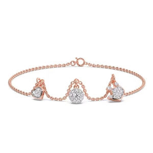 Sweet Simple Blooming Star D Color Lab Grown et bracelet pour femmes et filles - Product Image 1