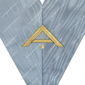 COLLIER D'OFFICIER REGALIA MAÇONNIQUE DU RITE MODERNE FRANÇAIS PREMIÈRE GARDE - Product Image 2