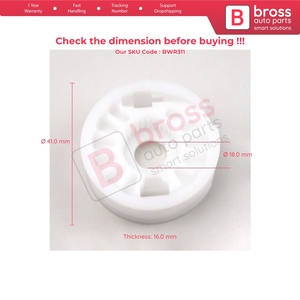 BWR311 Window Regulator Repair <b>Cable</b> Roll <b>Gear</b> Reel Wheel Pulley Front OR Rear Right Doors for A2097200846 51337140588 - Product Image 5