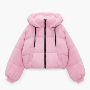 Blouson d'hiver chaud et court pour femme, respirant, imperméable, à manches longues, vente en gros - Product Image 1