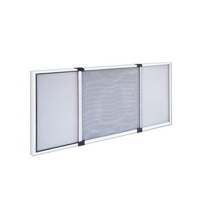 Pratico e resistente zanzariera in alluminio grigio estensibile 50x70x100 Cm-baldacchino letto e repellente per zanzare - Product Image 1