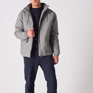 Chaqueta acolchada personalizada de alta calidad para hombre con cuello con capucha, nuevo diseño de estilo callejero para invierno, precio al por mayor - Product Image 5