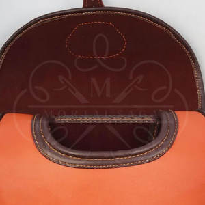 Sac à cartouches en cuir brun foncé fait main, durable, de haute qualité, personnalisé, pour chasseurs, tactique, équipement de tir personnalisé, sécurité - Product Image 4