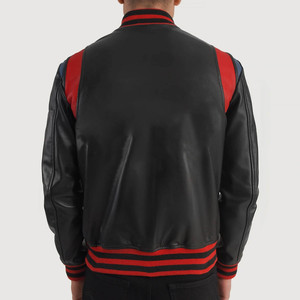 Wholesale Custom Design <b>Varsity</b> <b>Jacket</b> <b>Men</b> Ribbed Collar Closure Button Letterman College Baseball <b>Bomber</b> <b>Varsity</b> <b>Jacket</b> For <b>Men</b> - Product Image 2